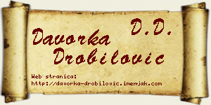 Davorka Drobilović vizit kartica